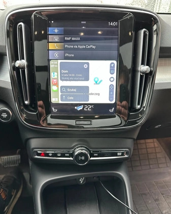Volvo XC 40 cena 120000 przebieg: 41000, rok produkcji 2020 z Warszawa małe 436